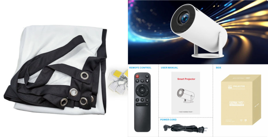HY300 Pro Smart Projector – Compact, Powerful, and Perfect for Movie Nights